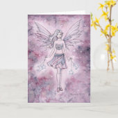 Carte Illustration d'Astralina Fairy par Molly Harrison (Fleur jaune)