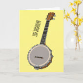 Carte Illustration de Banjo (Fleur jaune)