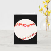 Carte Illustration de baseball (Fleur jaune)