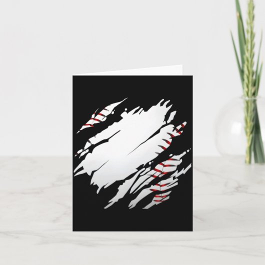Carte Illustration de baseball Baseball (Devant)