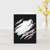 Carte Illustration de baseball Baseball (Fleur jaune)