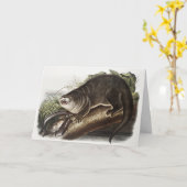 Carte Illustration de Canada Otter (Lutra Canadensis) (Fleur jaune)