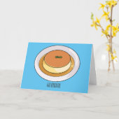 Carte Illustration de caramel de crème (Fleur jaune)