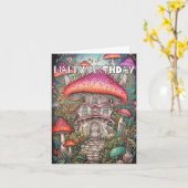 Carte Illustration de champignon Abstrait sauvage Annive (Fleur jaune)