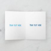 Carte Illustration de dessin animé amusant d'espadon voi (Intérieur)