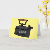 Carte Illustration de dessin en fer de Charbon (Fleur jaune)