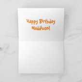 Carte Illustration de dessin humoristique sur l'abeille  (Intérieur)