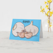 Carte Illustration de dessin sur l'ail (Fleur jaune)