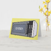 Carte Illustration de dessin sur micro-ondes (Fleur jaune)