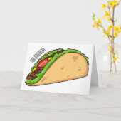 Carte Illustration de dessin sur Taco (Fleur jaune)