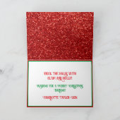 Carte Illustration de Diva afro-américaine Christmas Hol (Intérieur)