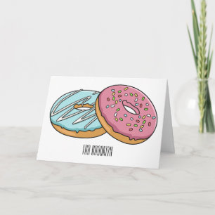 Carte Illustration de Donut