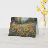 Carte Illustration de fleurs sauvages de forêt (Fleur jaune)