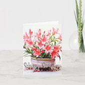 Carte Illustration de floraison de lys (Devant)