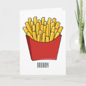 Carte Illustration de frites (Devant)