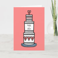 Illustration de gâteau de mariage personnalisé Car