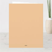 Carte Illustration de gnome de fleur personnalisable (Dos)