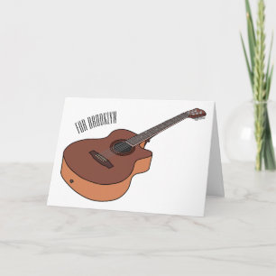 Carte Illustration de guitare acoustique