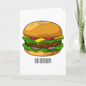 Carte Illustration de Hamburger (Devant)