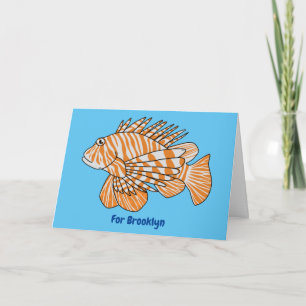 Carte Illustration de Happy lionfish