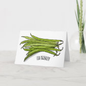 Carte Illustration de haricots verts (Devant)