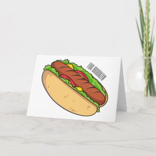 Carte Illustration de Hot dog