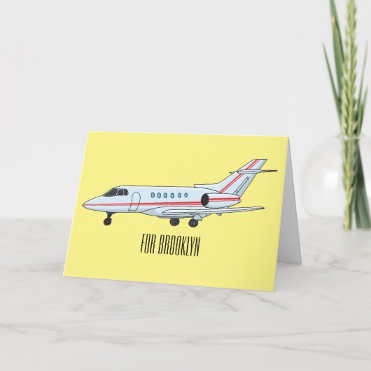 Carte Illustration de jet privé (Devant)