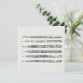 Carte Illustration de journal vintage Pens (Debout devant)