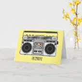 Carte Illustration de la bande dessinée radio (Fleur jaune)