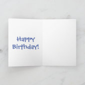 Carte Illustration de la caricature de macareux volant (Intérieur)