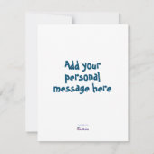 Carte Illustration de la chouette en train de tomber si  (Dos)