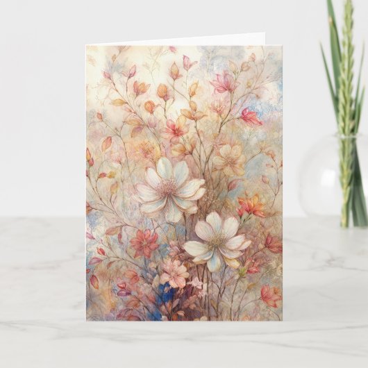 Carte Illustration de la conception florale (Devant)