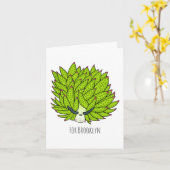 Carte Illustration de la feuille de limon (Fleur jaune)