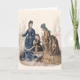 Carte Illustration de la mode française ancienne par Hel