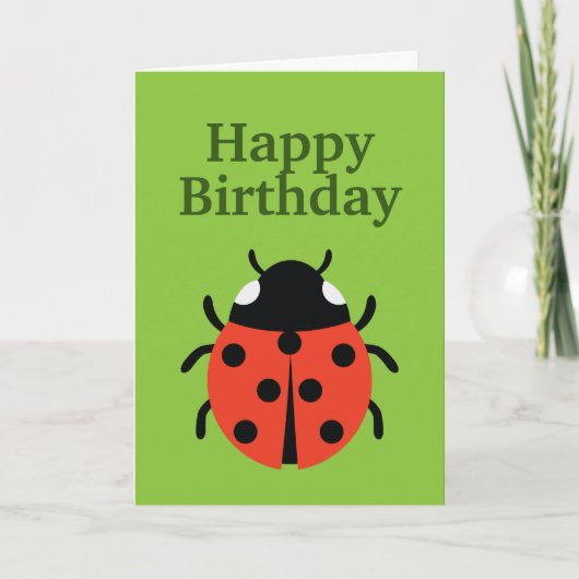 Carte Illustration de Ladybug (Devant)