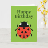 Carte Illustration de Ladybug (Fleur jaune)