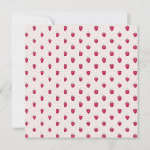 Carte Illustration de l'aquarelle des framboises (Dos)