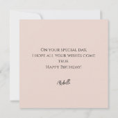 Carte Illustration de l'aquarelle des framboises (Dos)