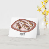 Carte Illustration de l'éclair de chocolat (Fleur jaune)