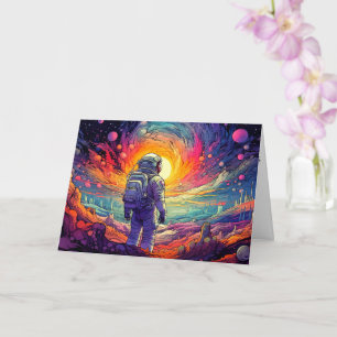 Carte Illustration de l'espace et au-delà