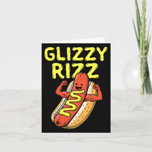 Carte Illustration de l'expression à la mode Mème Glizzy (Devant)