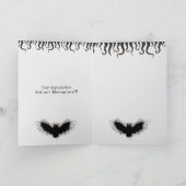 Carte Illustration de l'Halloween Black Concept Owl (Intérieur)