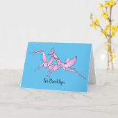 Carte Illustration de l'orchidée mante (Fleur jaune)