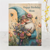 Carte Illustration de lutin de fleurs personnalisable (Fleur jaune)