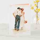 Carte Illustration de mariage Romance Rustique (Fleur jaune)