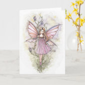 Carte Illustration de May Fairy par Molly Harrison Art (Fleur jaune)