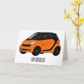 Carte Illustration de micro-voiture (Fleur jaune)