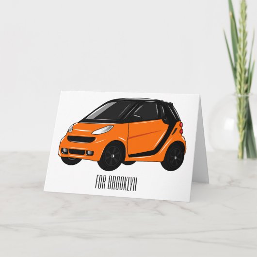 Carte Illustration de micro-voiture (Devant)