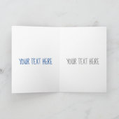 Carte Illustration de mignon léopard des neiges (Intérieur)