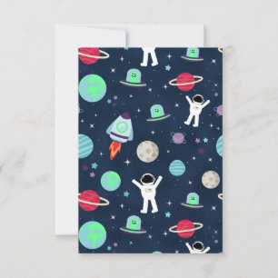 Carte illustration de motif spatial